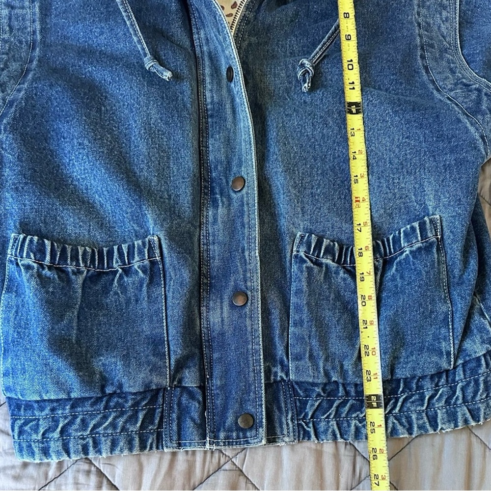 sergio valente • vintage denim jacket quilted jean barn coat 80s 90s y2k - Picture 8 of 11